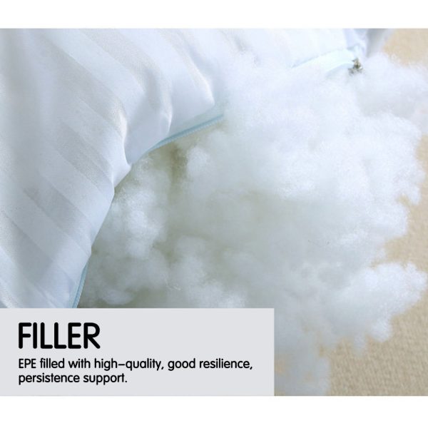 Reading Pillow Cushion Polyester And Linen Blend Fabric White - Image 5