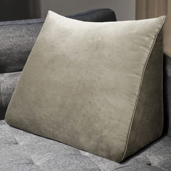 Reading Pillow Cushion Velvet Fabric Brown - Image 2