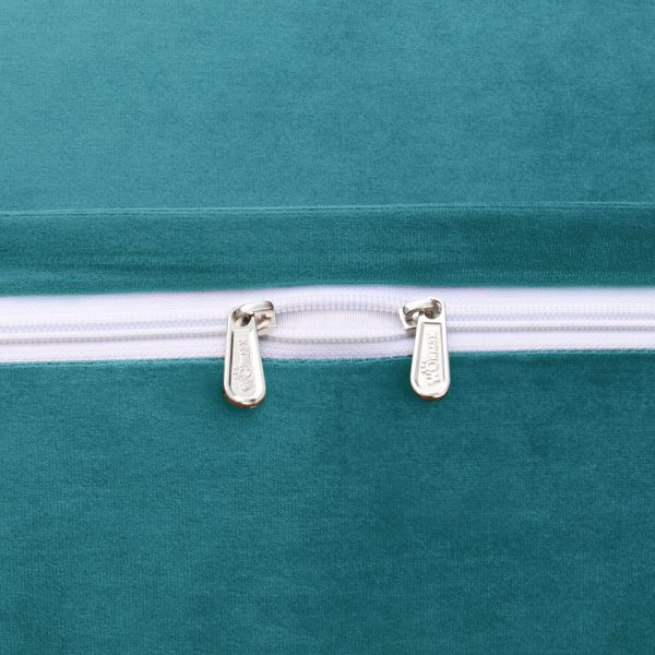 Reading Pillow Cushion Velvet Fabric Cyan - Image 5