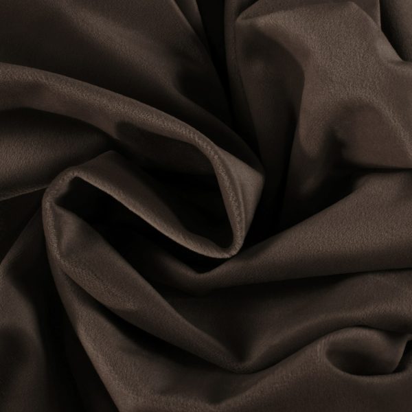 Buttoned Wedge Pillow Cushion Velvet Fabric Coffee Color - Image 10