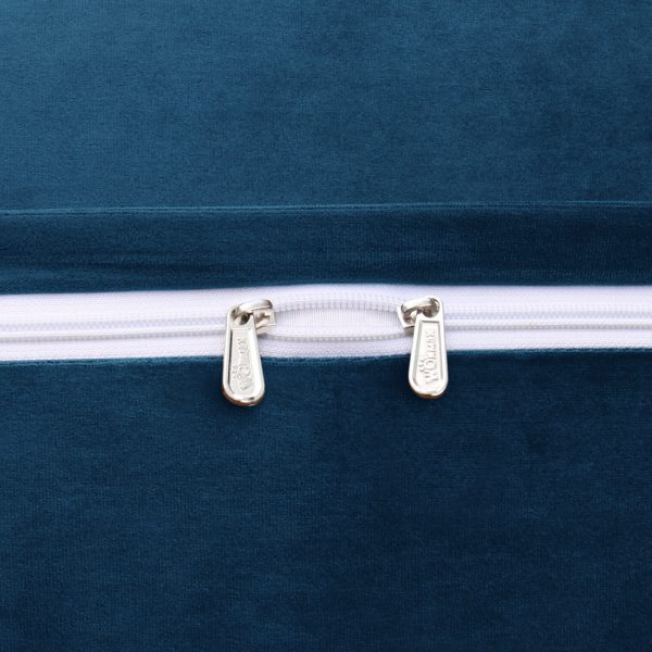 Reading Pillow Cushion Velvet Fabric Blue - Image 5