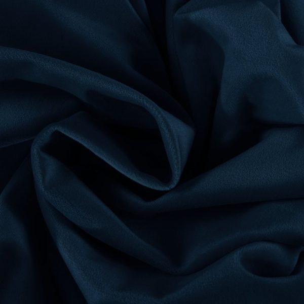 Buttoned Wedge Pillow Cushion Velvet Fabric Blue - Image 10
