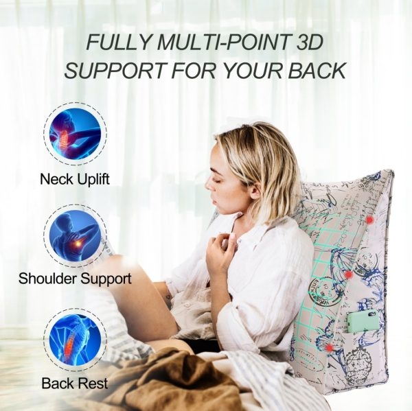 Reading Pillow Cushion Cotton Canvas Fabric Nautical Chart - Image 2