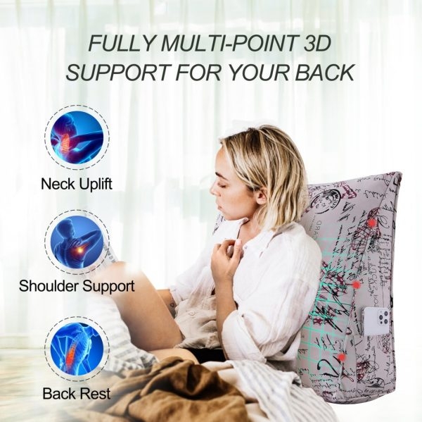 Reading Pillow Cushion Cotton Canvas Fabric Red Butterfly - Image 2