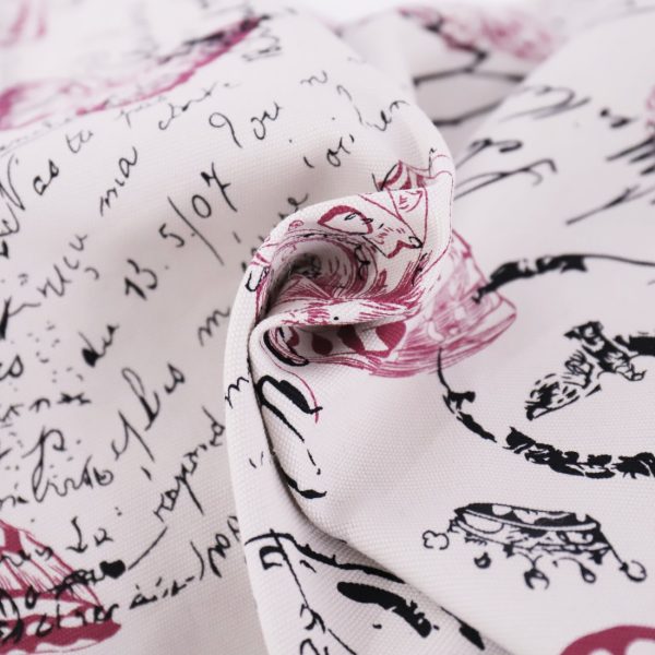 Reading Pillow Cushion Cotton Canvas Fabric Red Butterfly - Image 7